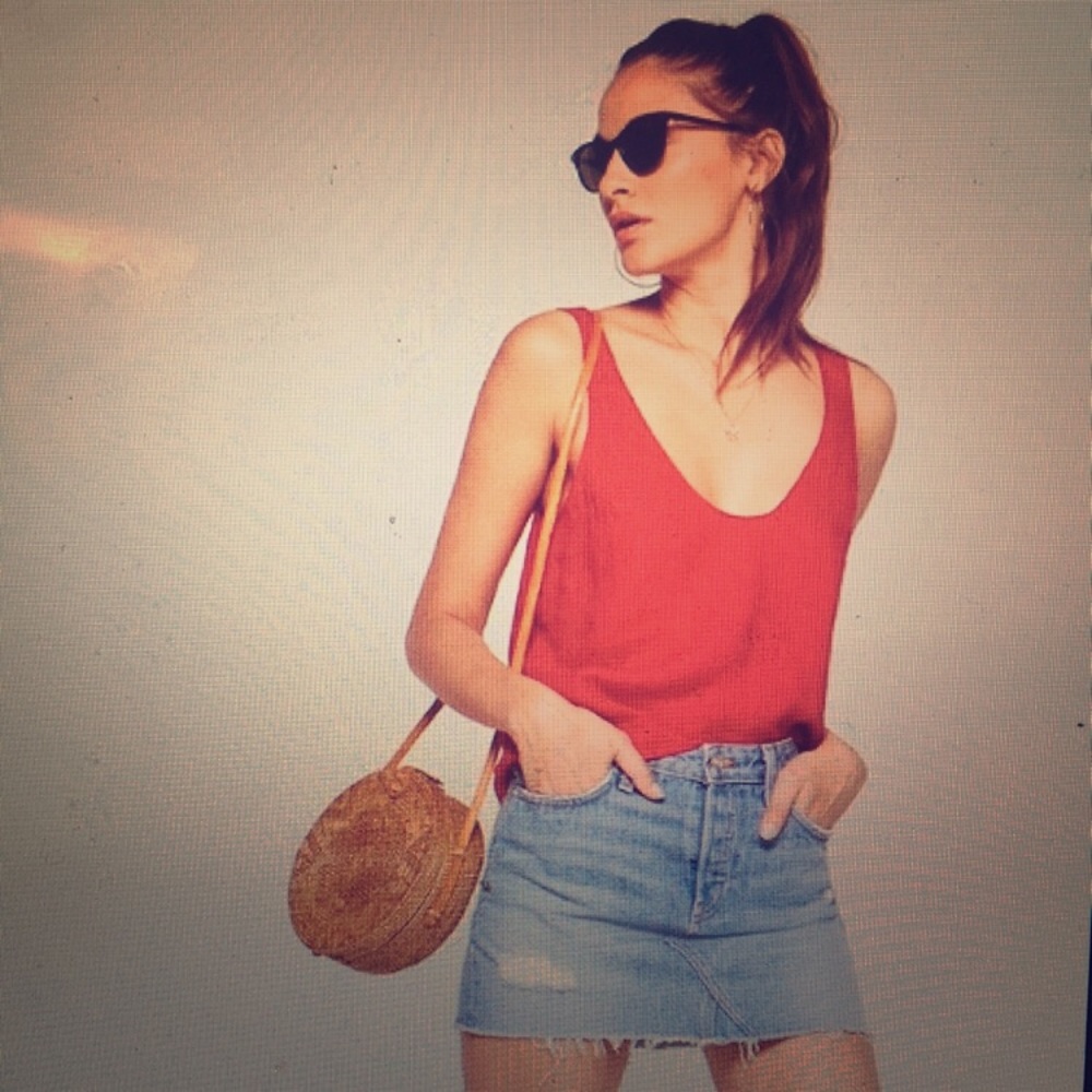 Reformation linen tank